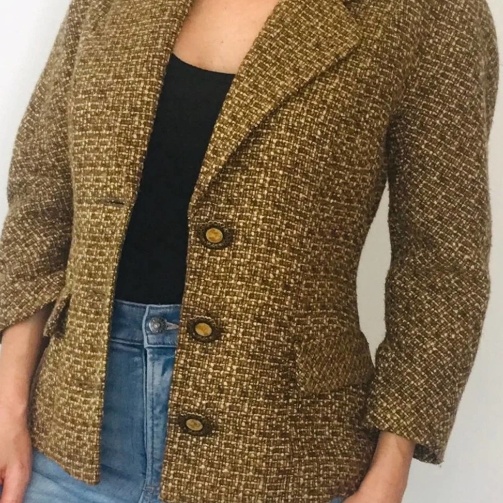 Vintage Mustard brown blazer - Picture 4 of 7
